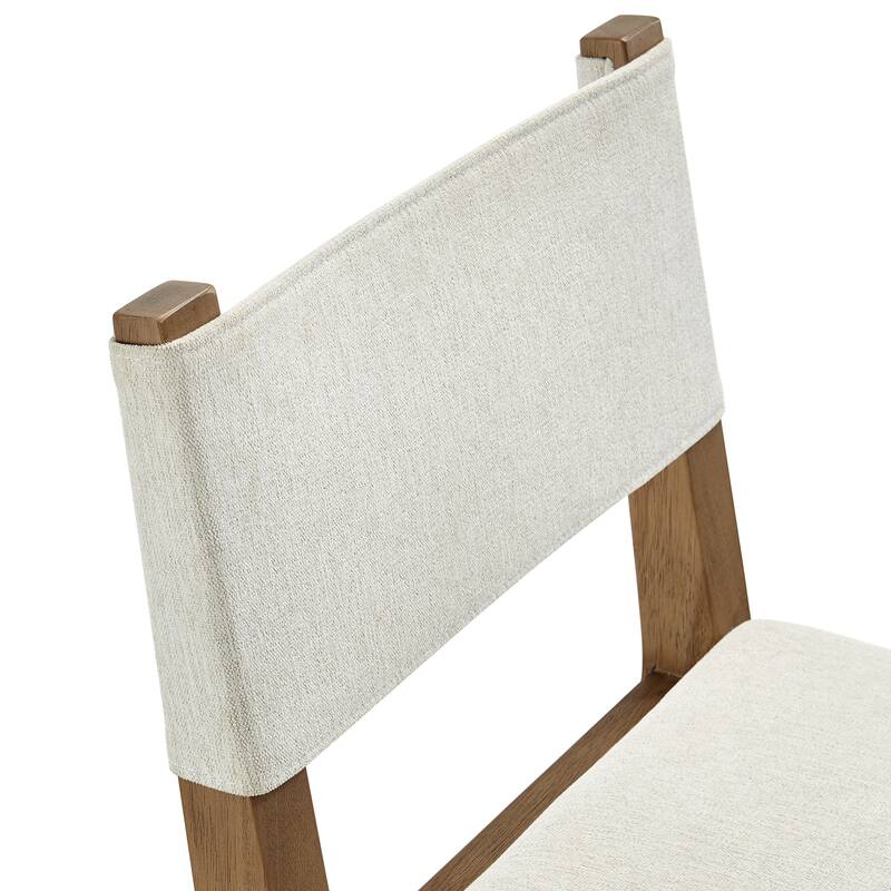 Calder Fabric Upholstered Wood Armless Dining Chair