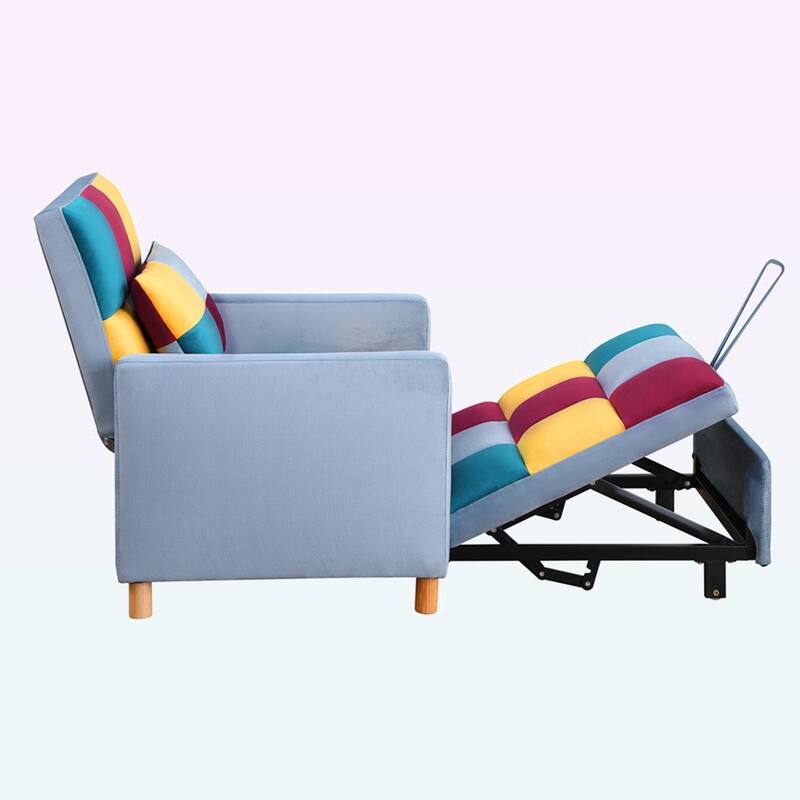 Modern Convertible Sleeper Sofa Chair Bed with Pillow
