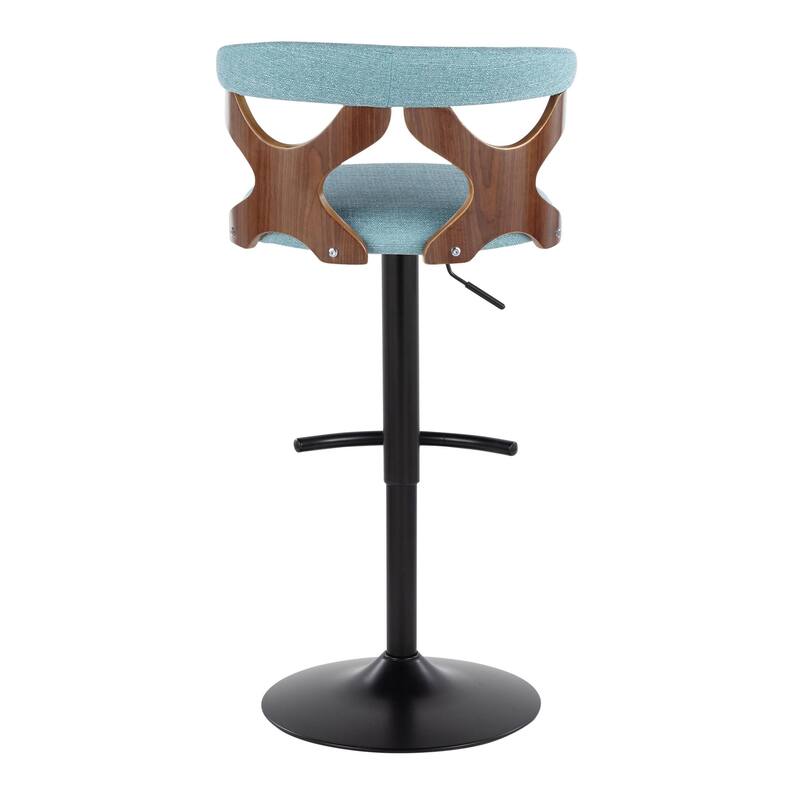 Carson Carrington Viby Adjustable Bar Stool with Rounded T Footrest (Set of 2)