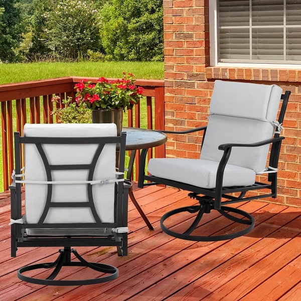 Aoodor Patio High Back Chair Cushions Set of 4 46x21x4 Inches Only Cushions On Sale Bed Bath Beyond 35623072