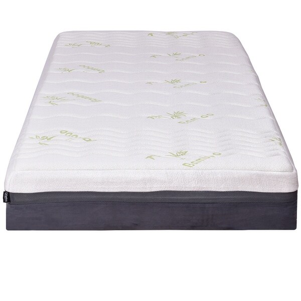 Shop Costway King Size 10'' Memory Foam Bamboo Fiber Cover ...