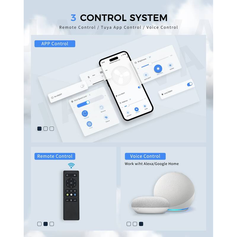 72/84/96 inch Aluminum Industrial Ceiling Fan with Integrated LED