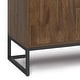 preview thumbnail 6 of 9, WYNDENHALL Bolton SOLID ACACIA WOOD and Metal 54inch Wide Modern Industrial Sideboard Buffet in Rustic Natural Aged Brown