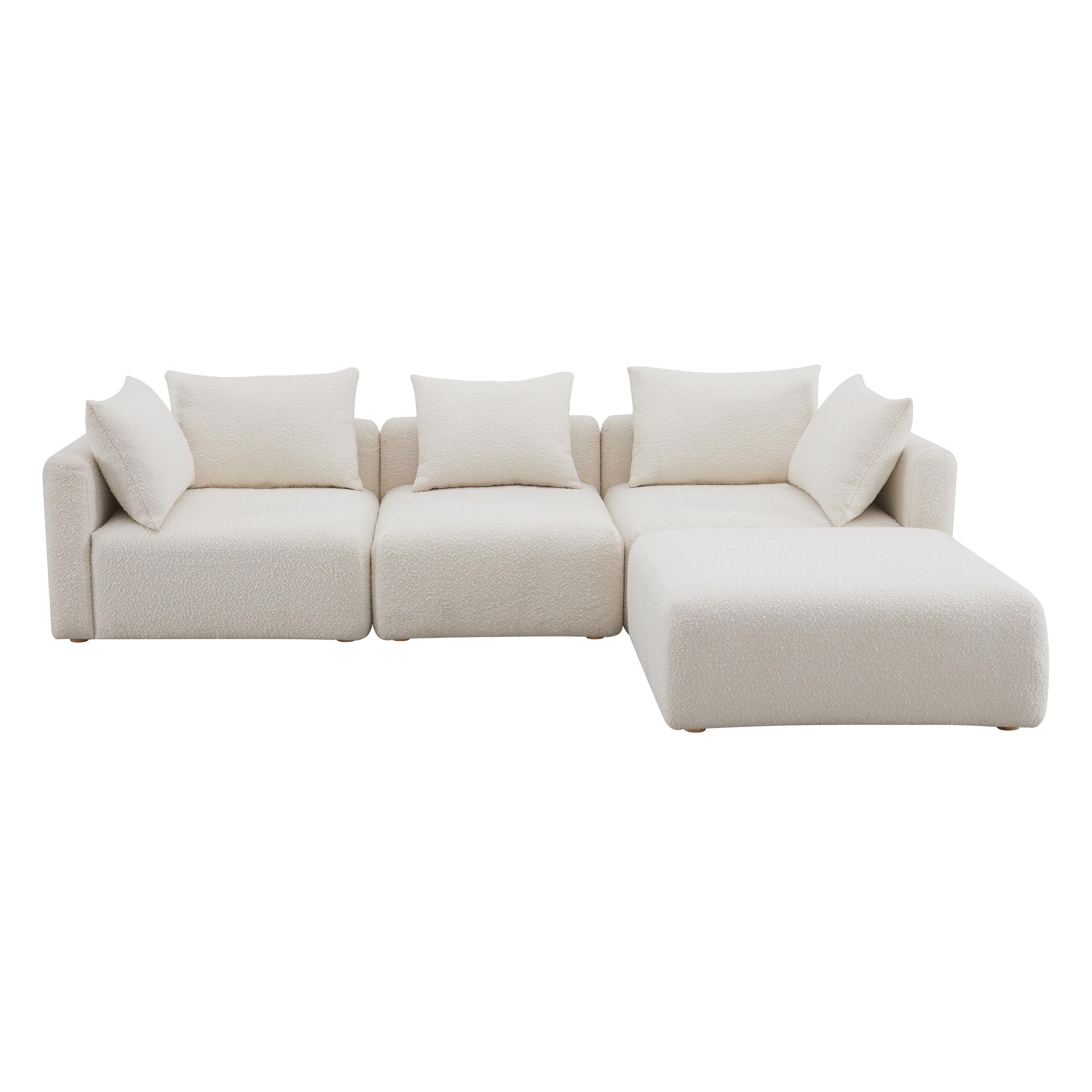 Hangover Upholstered 4-Piece Modular Sectional