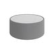 preview thumbnail 2 of 1, GDFStudio - Modern Sintered Stone Top Round Coffee Table with PU Leather Wrapped Cylinder Base