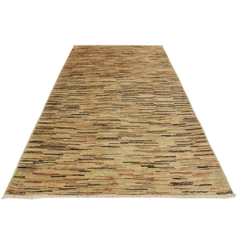 Boho Earthline Gabbeh Hand Knotted Wool Area Rug