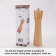 preview thumbnail 7 of 5, Salt and Pepper Grinder Wooden Mills Shaker w Adjustable Coarseness - 8.5", 2pcs