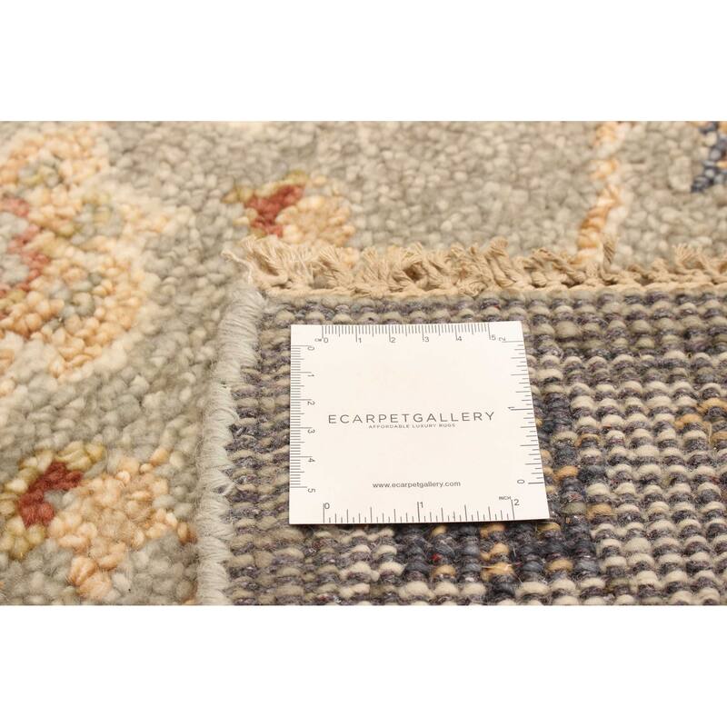 ECARPETGALLERY Hand-knotted Jules Serapi Grey Wool Rug - 2'6 x 8'1