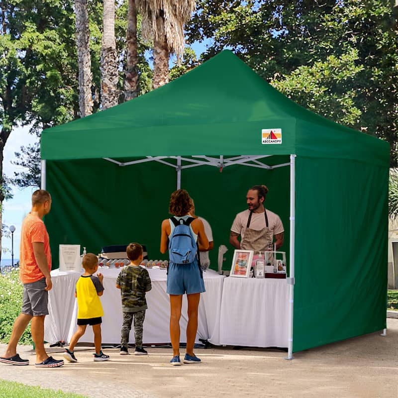 ABCCANOPY Commercial Instant Shade Metal Pop-Up Canopy - 10ftx10ft - Forest Green