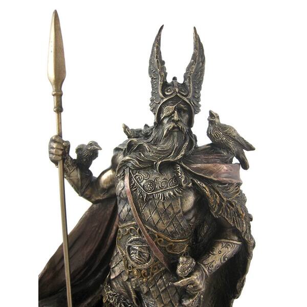 Norse God Odin Bronze Finish Statue Viking Pagan Overstock 17026306 Sold by prezzies online and ships from amazon fulfillment. usd