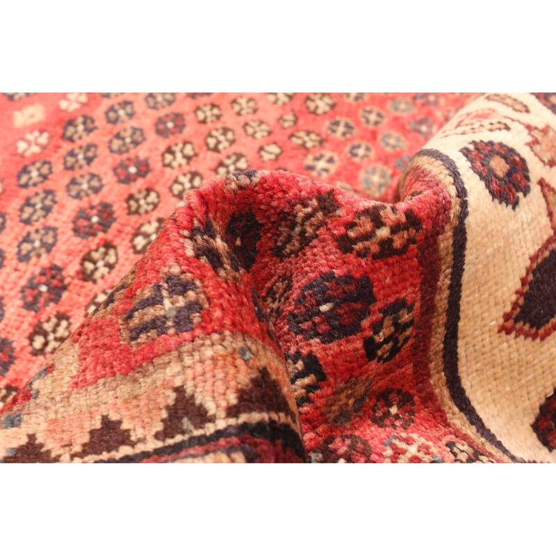 ECARPETGALLERY Hand-knotted Andelz Red Wool Rug - 2'10 x 6'1