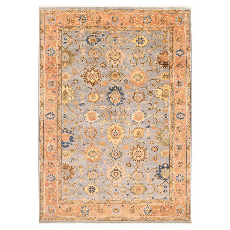 ECARPETGALLERY Hand-knotted Jules Serapi Grey Wool Rug - 9'10 x 13'10 - Grey - 9'10 x 13'10
