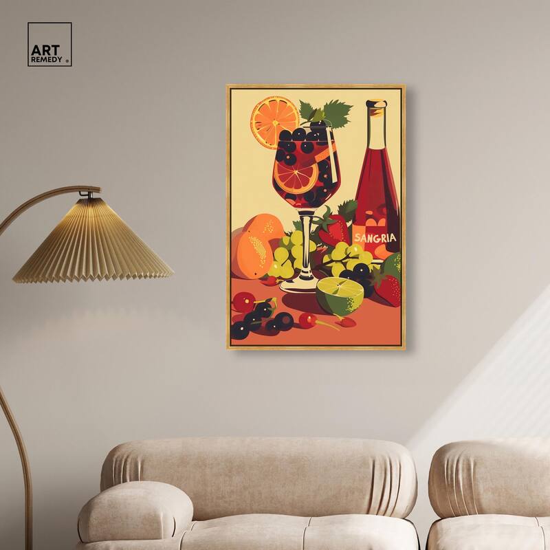 Sangria Drink Canvas by Art Remedy