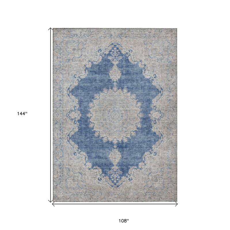 HomeRoots Oriental Traditional Rectangle Outdoor Rug