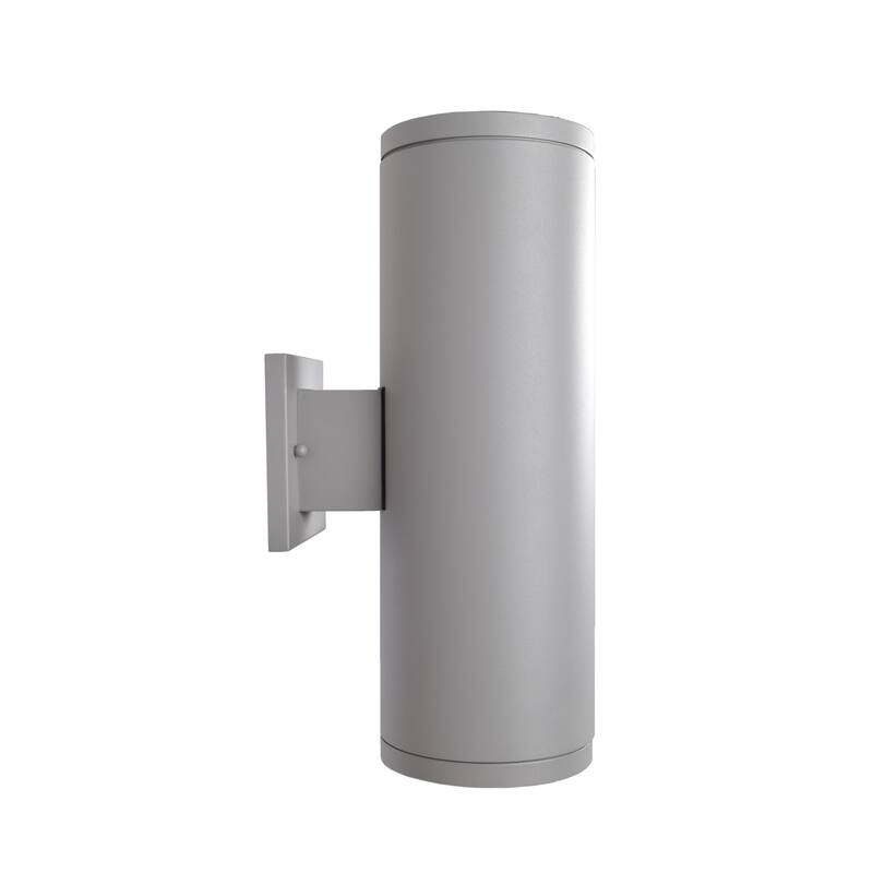 Access Lighting Sandpiper - LED Outdoor Round Cylinder Wall Fixture - Large - Satin Finish - Frosted Glass Diffuser - Satin