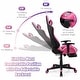 preview thumbnail 3 of 56, Costway Massage Gaming Chair Reclining Racing Office Computer Chair