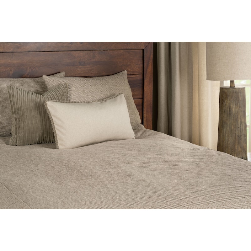 Performance Tweed Bed-Cap Comforter Set with Tailored Corners
