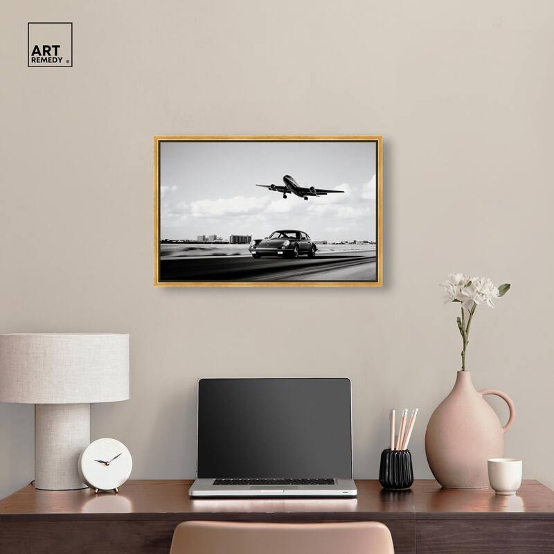Sports Car Takeoff Canvas by Art Remedy