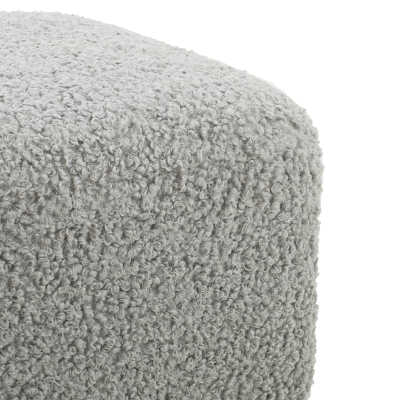 Comfortable Upholstered Ottoman,Bedroom End Bench,Grey