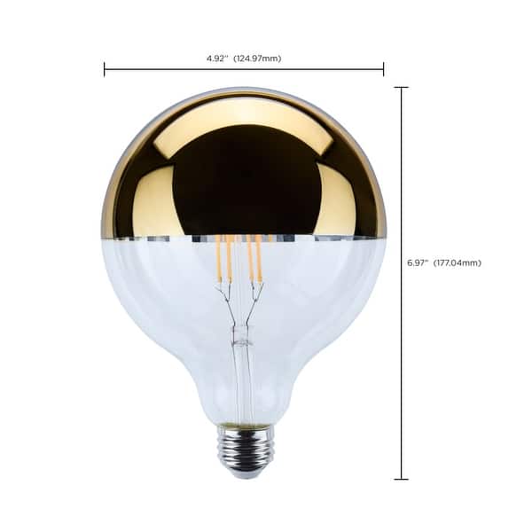 8 Watt G40 LED Medium Base 2700K CCT Gold Crown 100 Watt Replacement
