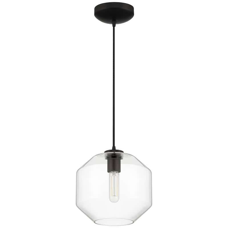 Access Lighting Clarity Short LED Pendant - Black Finish