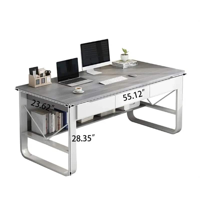 Modern Rectangle Premium Multi-Functional Computer Desk