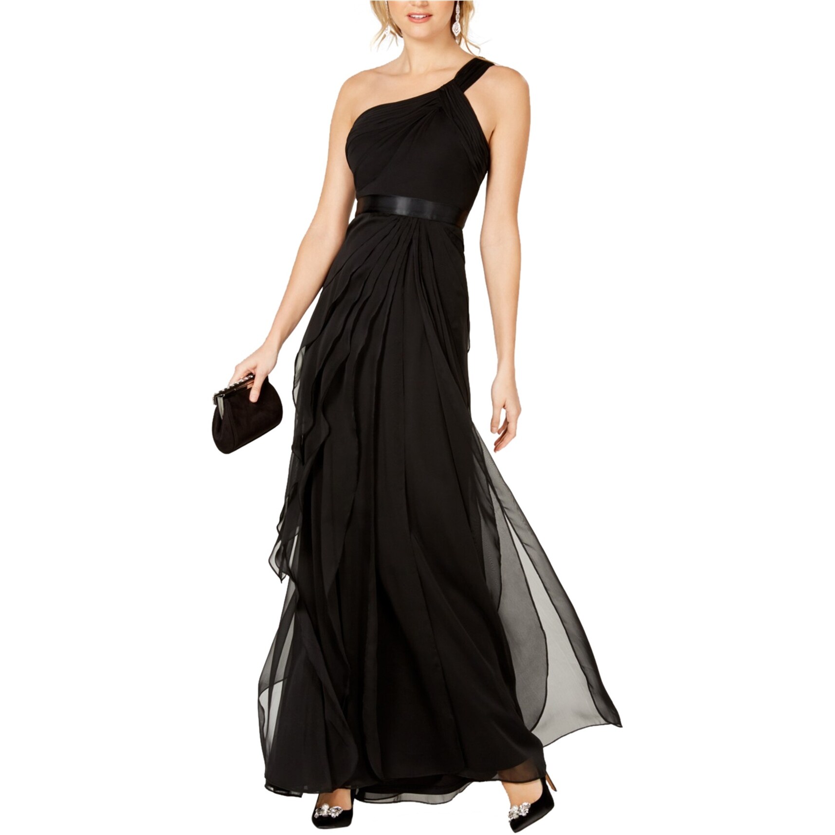 one shoulder adrianna papell dresses