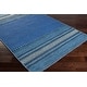 preview thumbnail 3 of 2, Hand-Woven Recar Stripe Reversible Area Rug - 6' x 9'