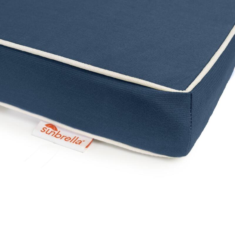 Sunbrella Contrast Corded Chaise Cushion by Austin Horn Classics