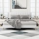 preview thumbnail 86 of 145, Alazyhome Upholstered Platform Bed Frame