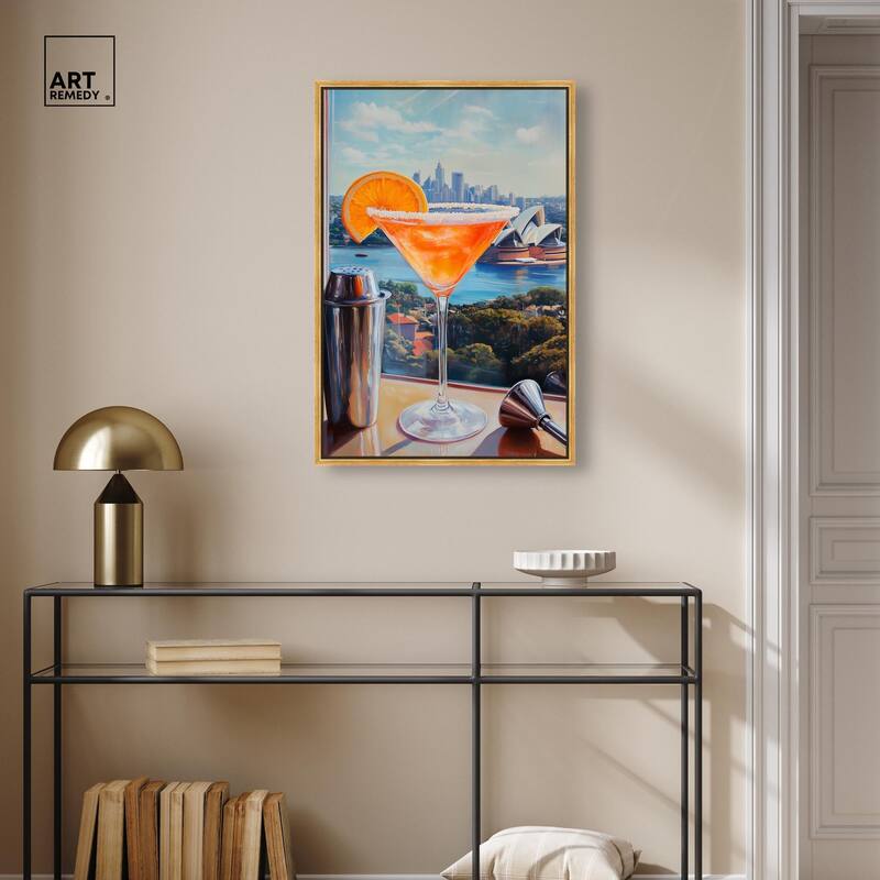Classy Drink in Australia Canvas by Art Remedy