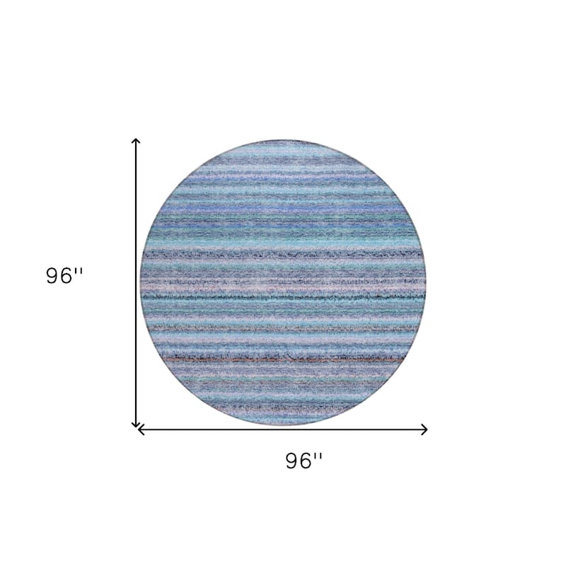 HomeRoots Striped Transitional Rectangle Outdoor Rug