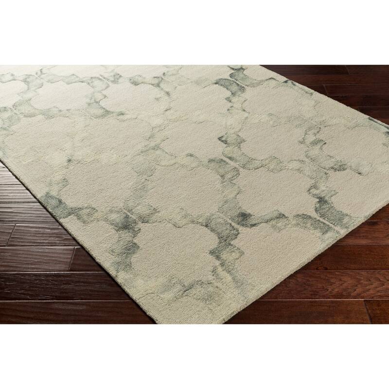 Hand-Hooked Rushden Moroccan Trellis Wool Area Rug