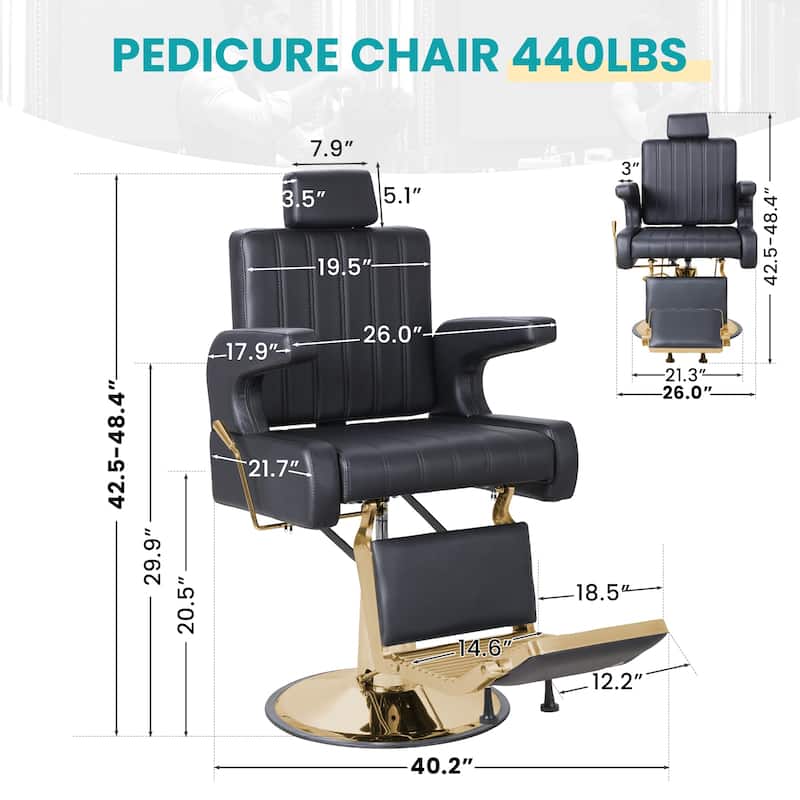 Heavy Duty Hydraulic Barber Chair Salon Chairs for Hair Stylist
