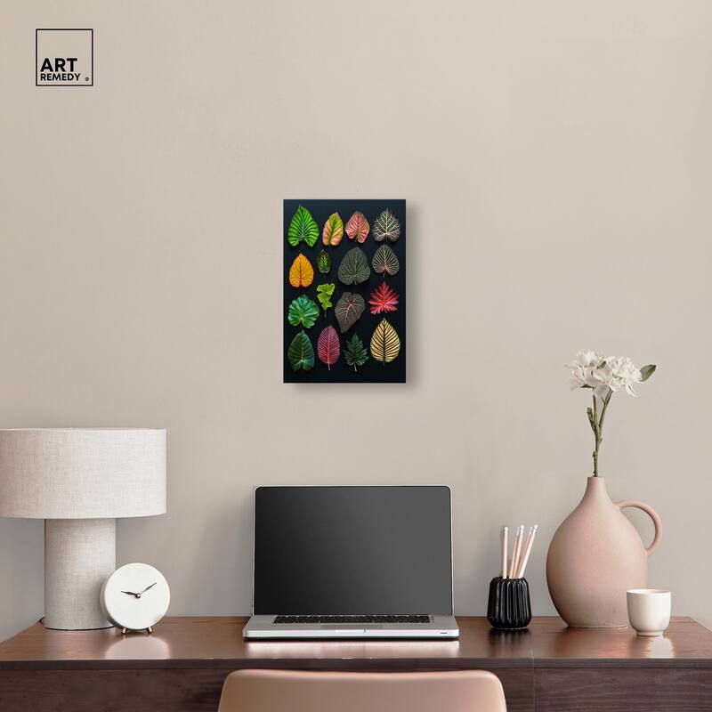 Leaf Lexicon Canvas by Art Remedy, Gallery Wrapped
