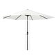 preview thumbnail 121 of 142, Holme 9-foot Steel Market Patio Umbrella with Tilt-and-Crank White