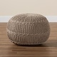 preview thumbnail 5 of 10, Palmas Modern and Bohemian styled Handwoven Pet Yarn Pouf and Ottoman