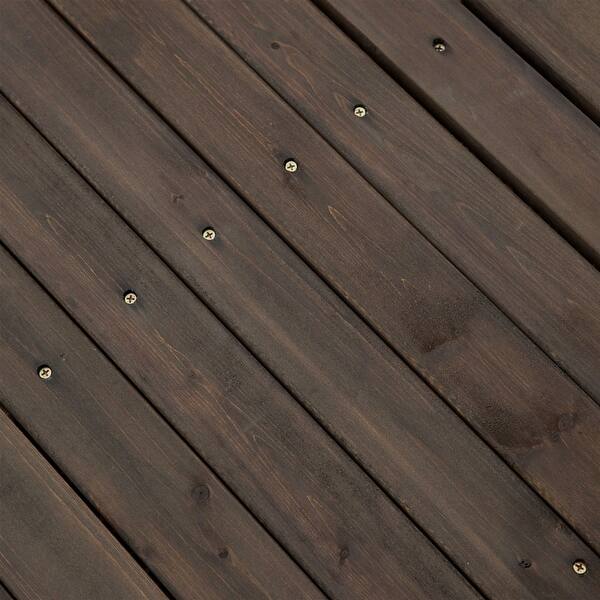 Shop Dark Brown Stain 6 Ft Fir Wood Garden Bridge Overstock 29084694