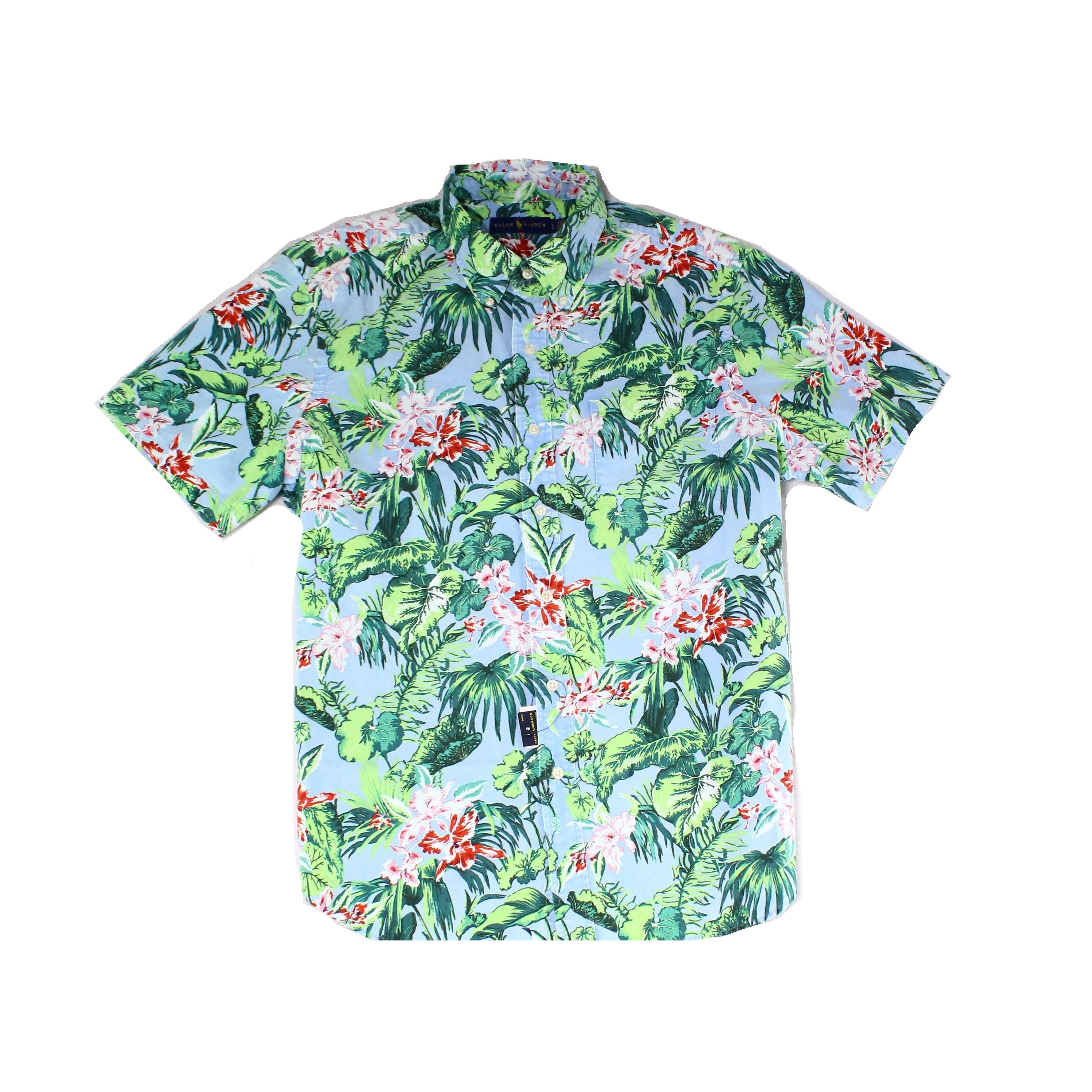 polo floral button down