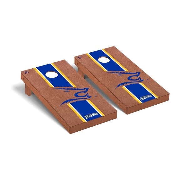slide 2 of 5, Texas A&M Kingsville Javelinas Rosewood Cornhole Board Set