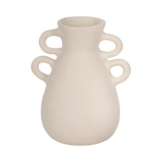 Sagebrook Home Terracotta Vase With 4 Handles, Amphora, Solid - Bed ...