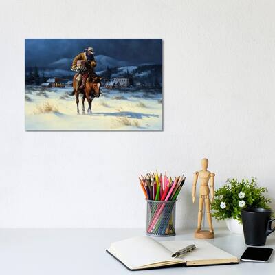 iCanvas "Bringing Christmas Home" by Jack Sorenson Canvas Print