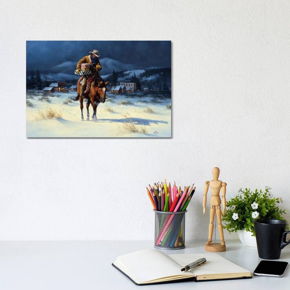 iCanvas "Bringing Christmas Home" by Jack Sorenson Canvas Print