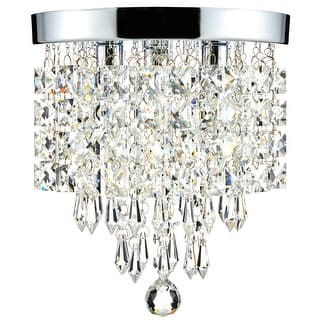 CO-Z 3-light Mini Crystal Chandelier with Raindrop Crystals