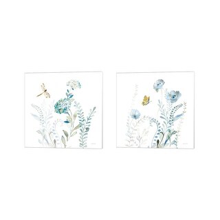 Danhui Nai 'Blues of Summer' Canvas Art (Set of 2)