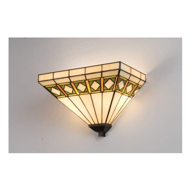 Meyda Tiffany Diamond Mission 15" Wide 2 Light Wall Washer with