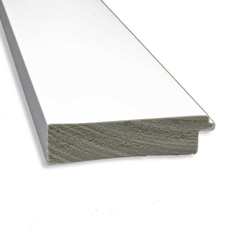 Non-Beveled Full Length On The Door Mirror -White Frame