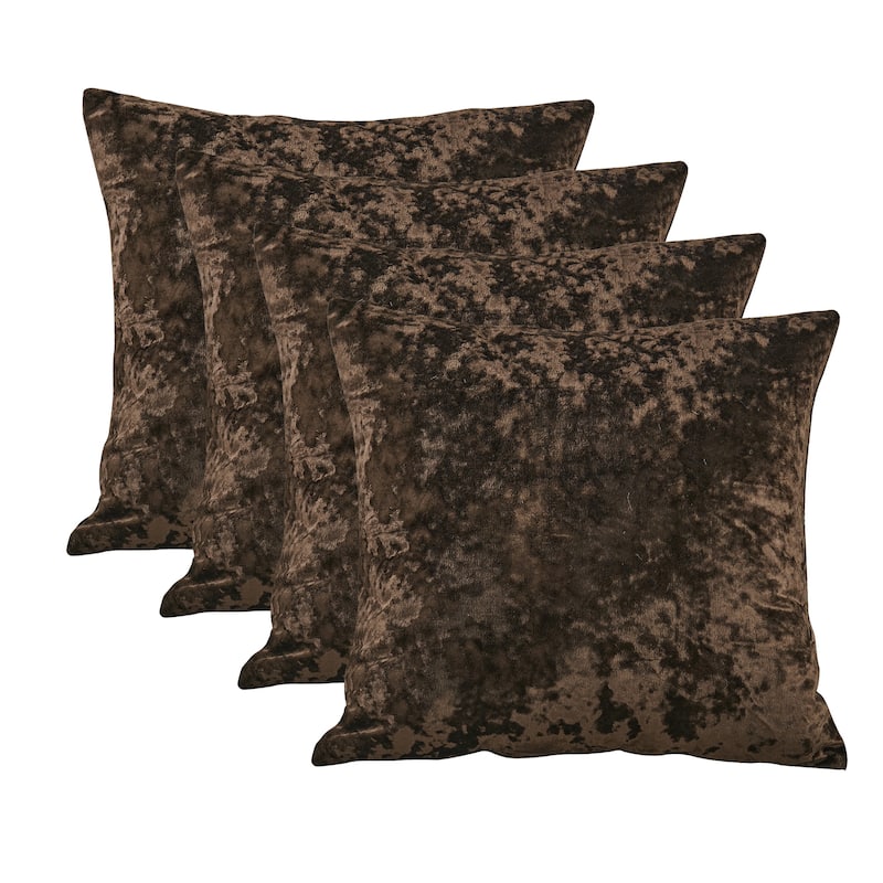 Rancho Crushed Velvet Throw Pillow Cover Set, NO INSERT