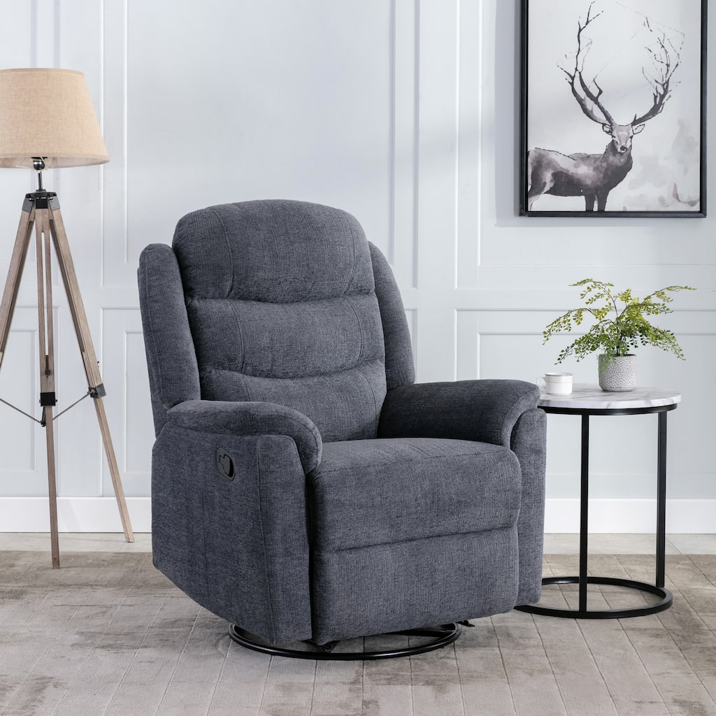 Corvus Madonna Swivel Recliner Extra Large Club Chair