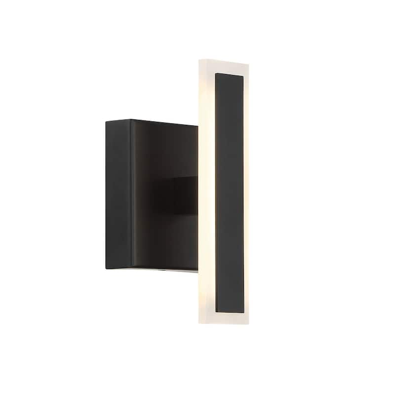 Kovacs P1413-L Edge 8" Tall LED Wall Sconce - Coal